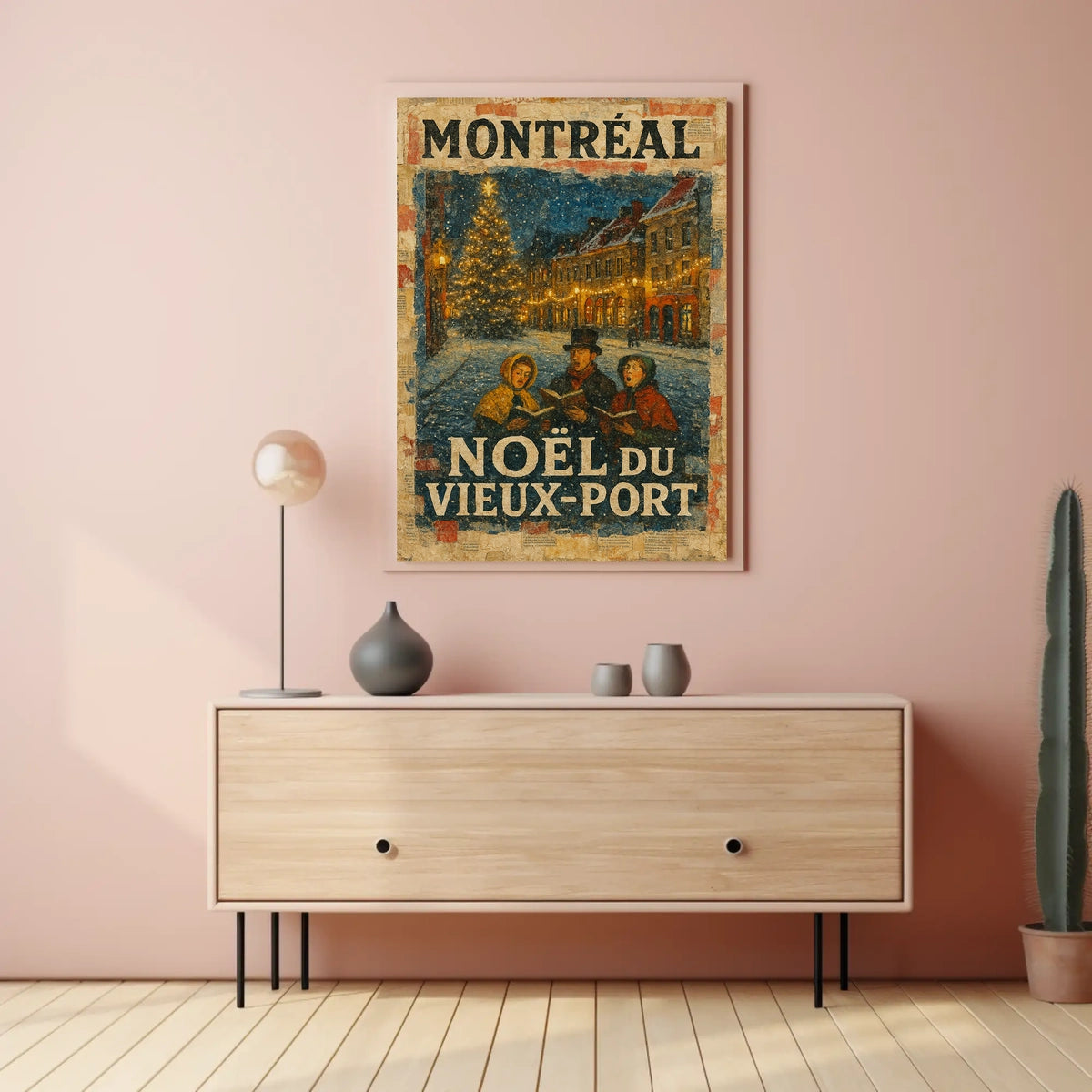 Noël Du Vieux-Port Montréal Poster