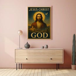 Jesus Christ Vintage Art Religious Heritage Poster