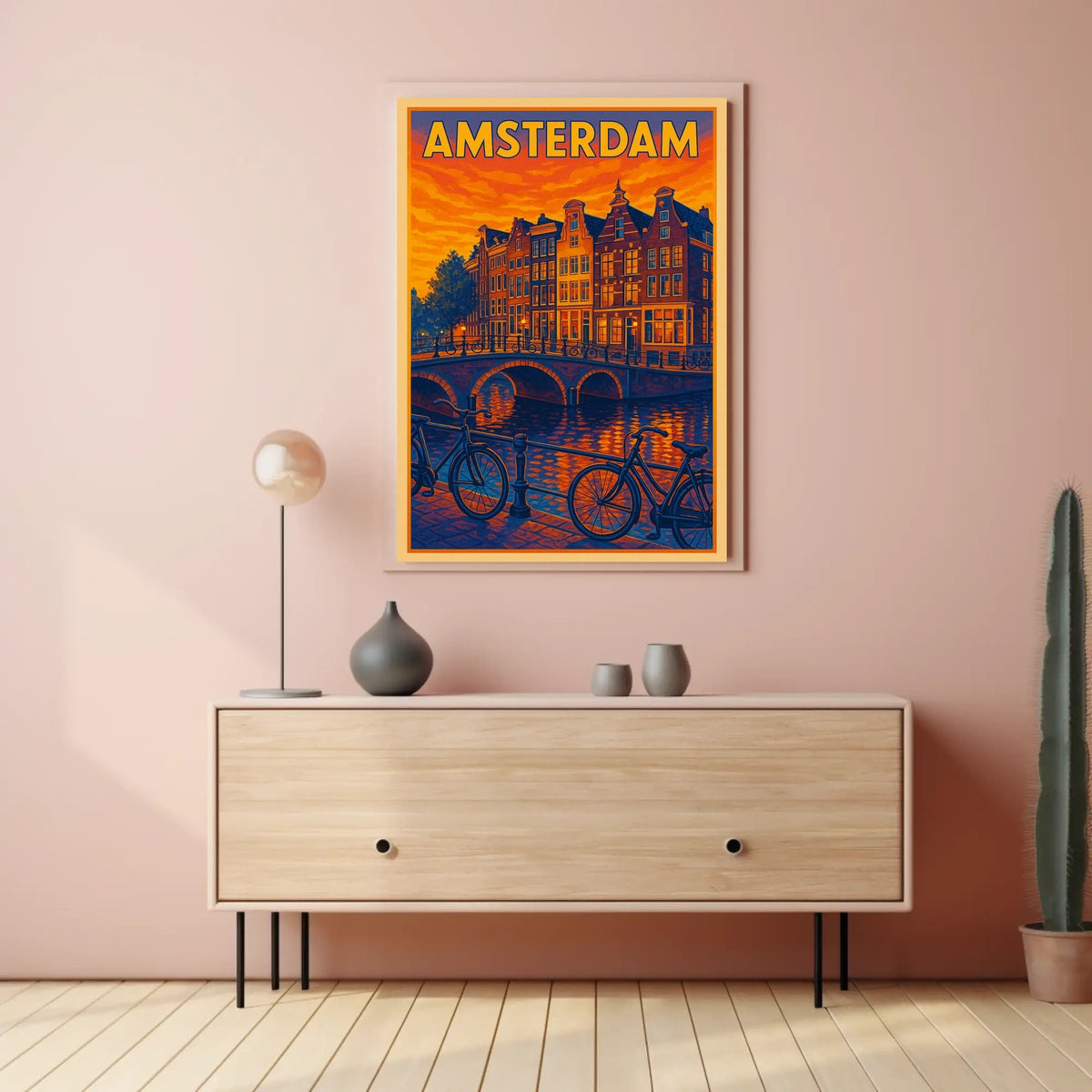 Amsterdam Evening Glow Poster