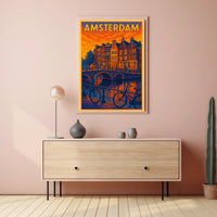 Amsterdam Evening Glow Poster