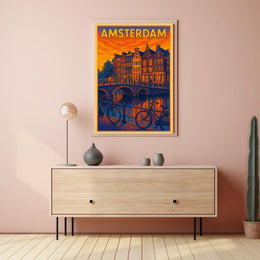 Amsterdam Evening Glow Poster