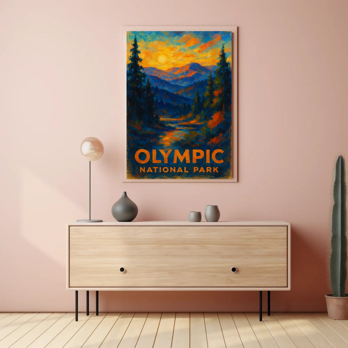 Olympic National Park Poster Landscape Wall Art 18x24