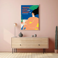 Travel Safe and Smart Poster PosterGoat