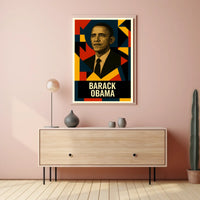 Barack Obama 44th President of the United States Abstract Pop Poster