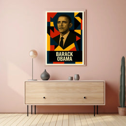 Barack Obama 44th President of the United States Abstract Pop Poster