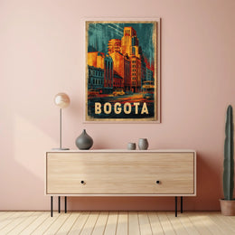 Bogota Cityscape Poster