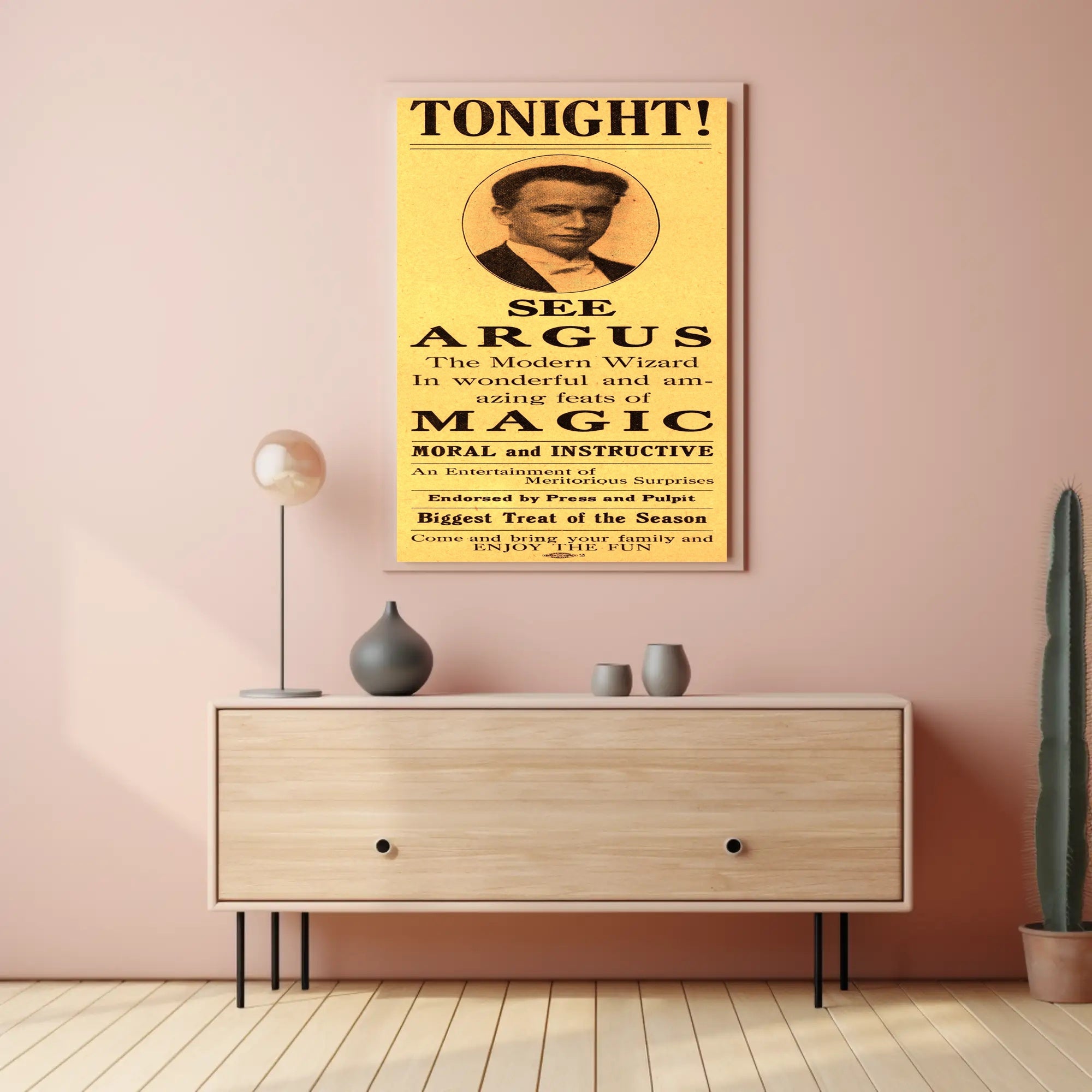 The Modern Wizard Magic Show Vintage Cultural Poster