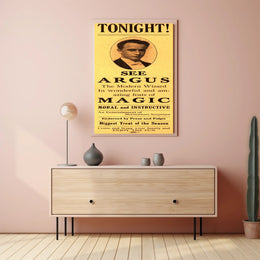 The Modern Wizard Magic Show Vintage Cultural Poster