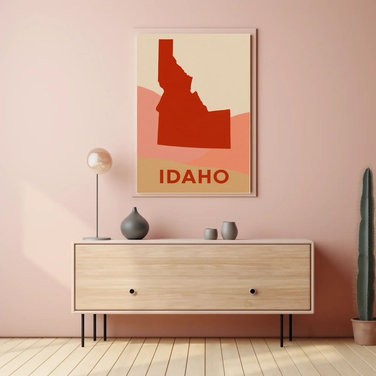 Idaho Silhouette Poster