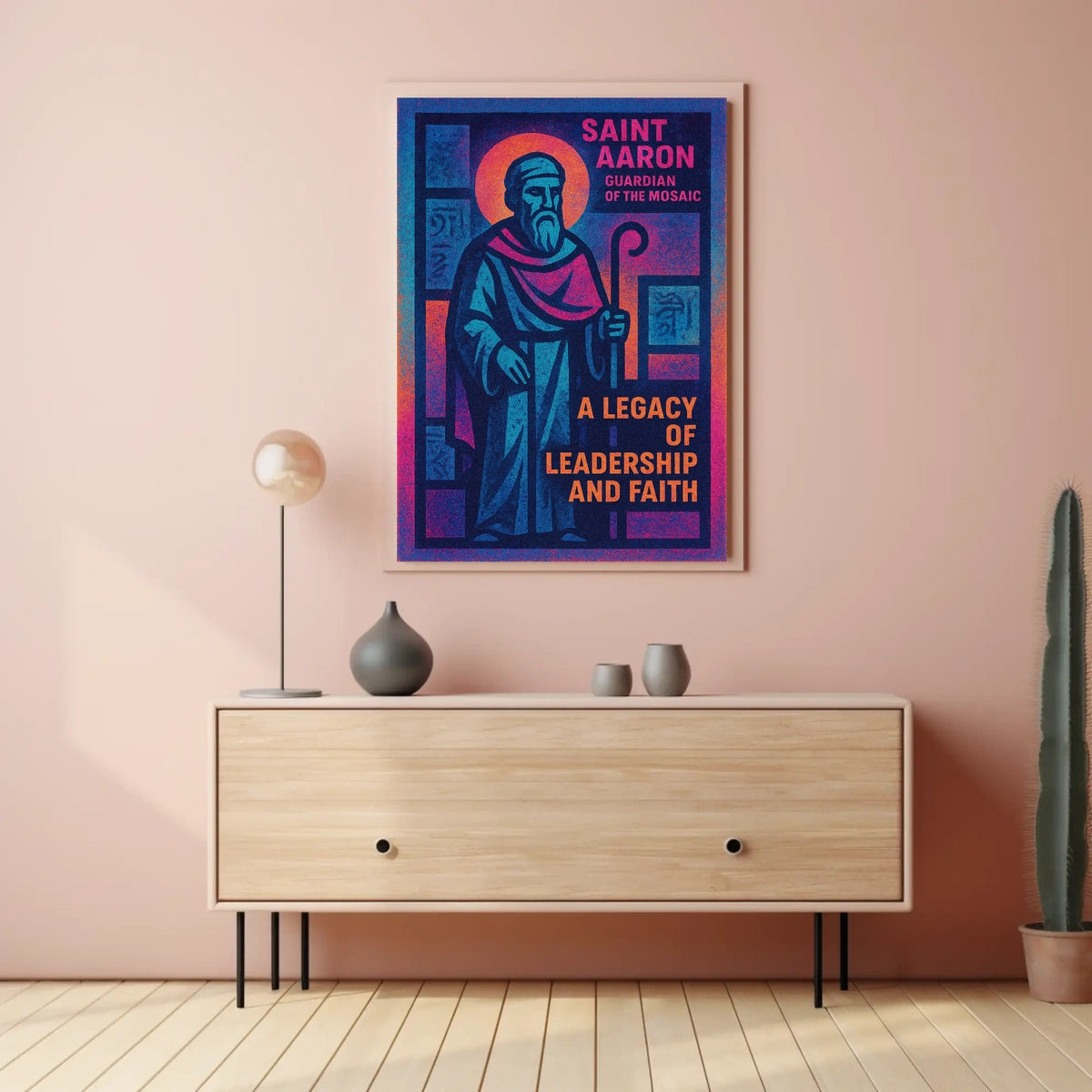 Saint Aaron Guardian Of The Mosaic Poster