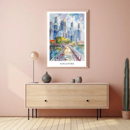 Singapore Skyline Poster PosterGoat