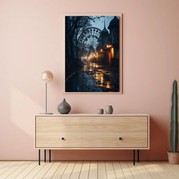 Eerie Carnival Night Poster