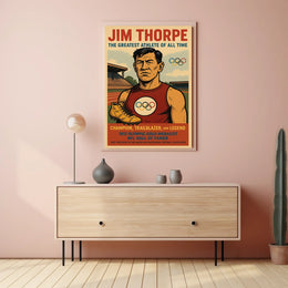 Champion Trailblazer Legend Jim Thorpe Poster