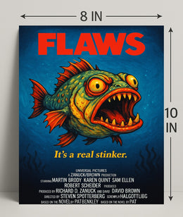 Flaws A Parody Deep Dive Poster PosterGoat