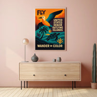 Wander in Color United States Minor Outlying Islands Poster
