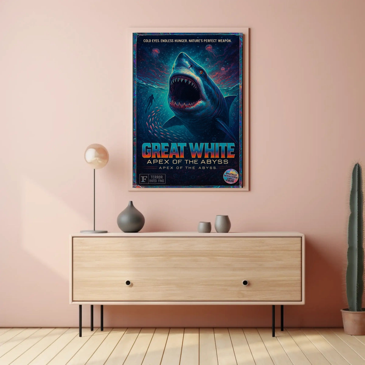 Great White Apex of the Abyss Poster