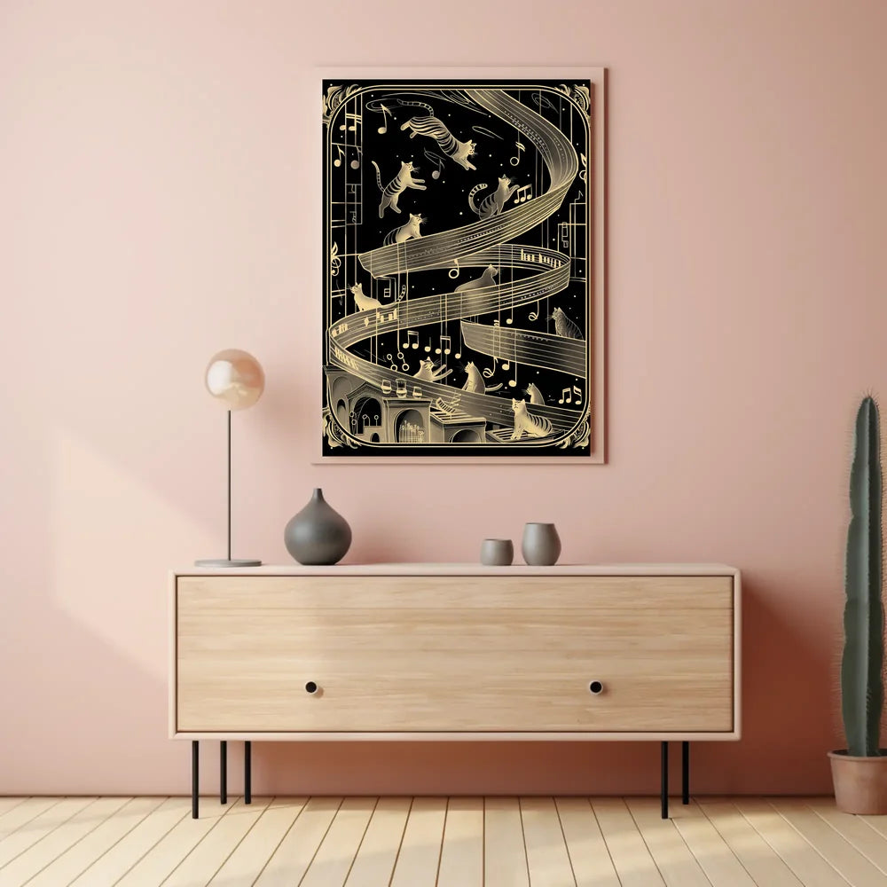 Futuristic Cityscape Art Poster