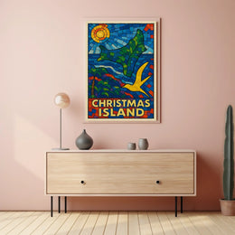 Christmas Island Mosaic Poster