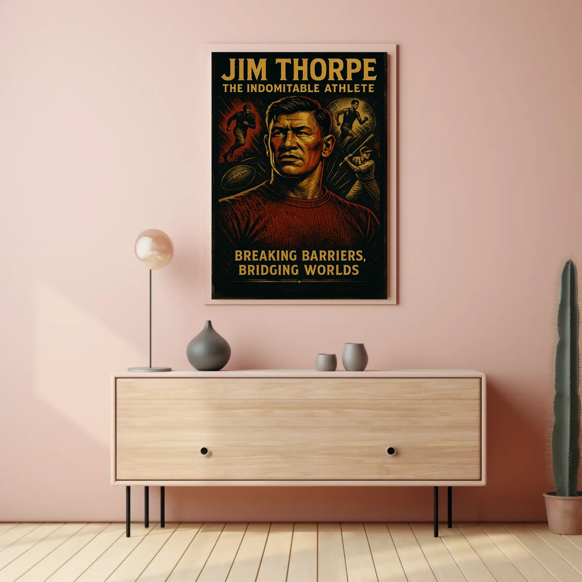 Jim Thorpe Legendary Athlete Poster