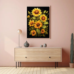 Sunflower Symphony Poster