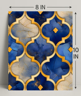 Ornate Geometric Luxury Wall Art Poster - Cultural Heritage
