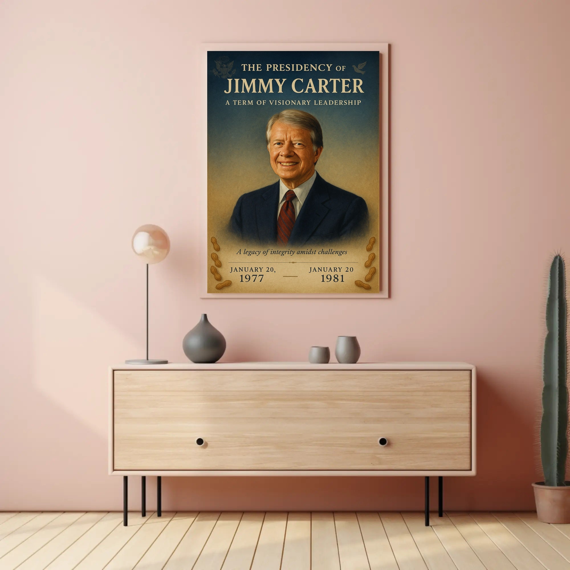 Jimmy Carter Presidential Tribute Photo Tribute Poster PosterGoat