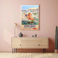 Newquay Travel By Train Poster