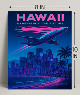 Hawaii Experience the Future Poster PosterGoat