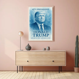 Trump Visionary Horizon Watercolor Patriot Poster