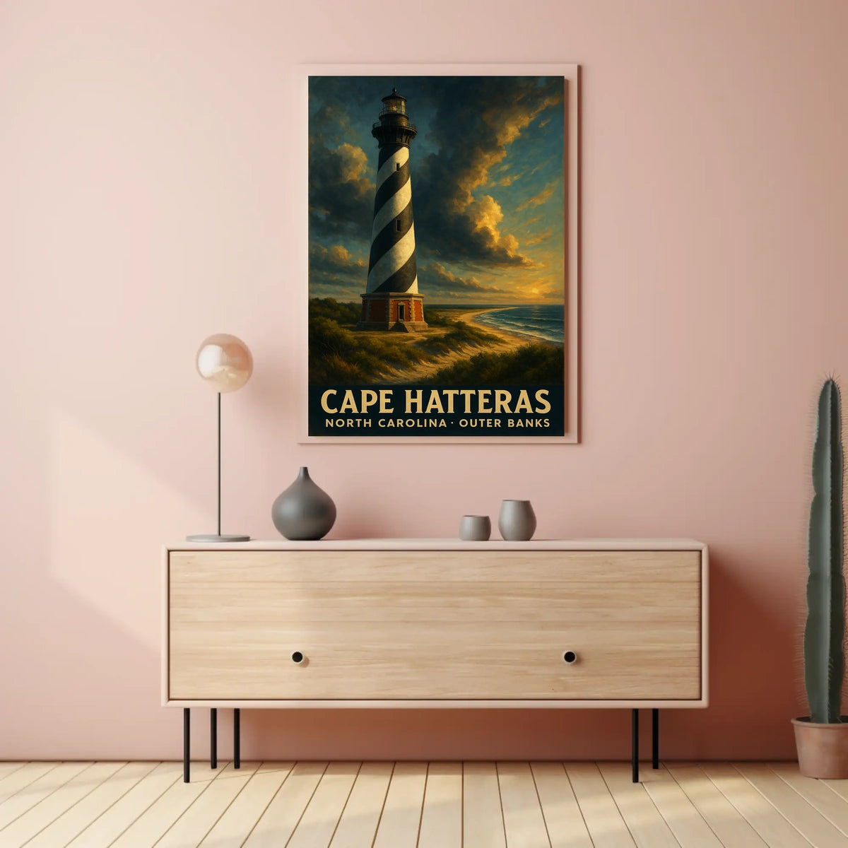 Cape Hatteras Lighthouse Coastal Collectors Nautical Poster
