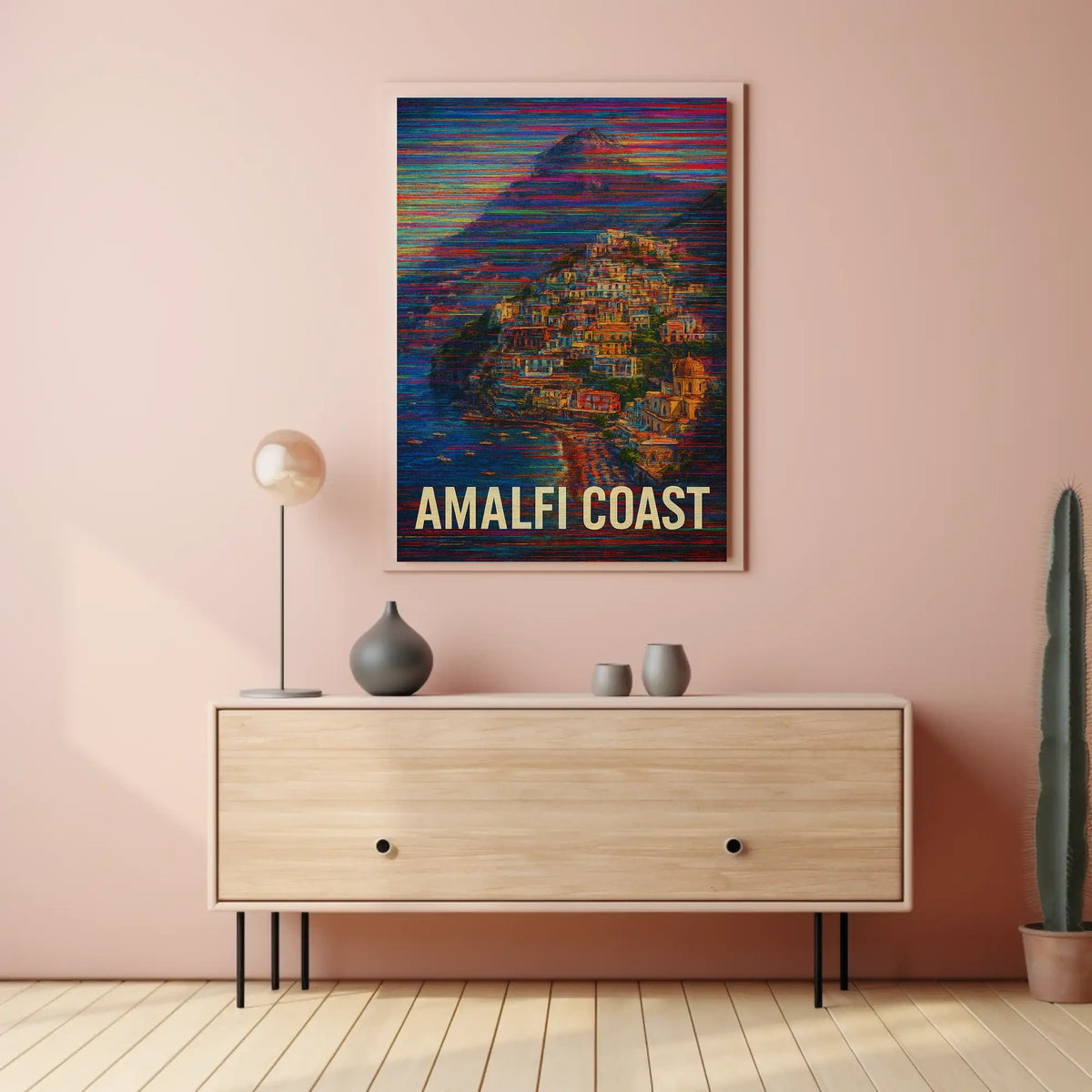 Amalfi Coast Poster Wall Art Travel Print Scenic Decor Italy