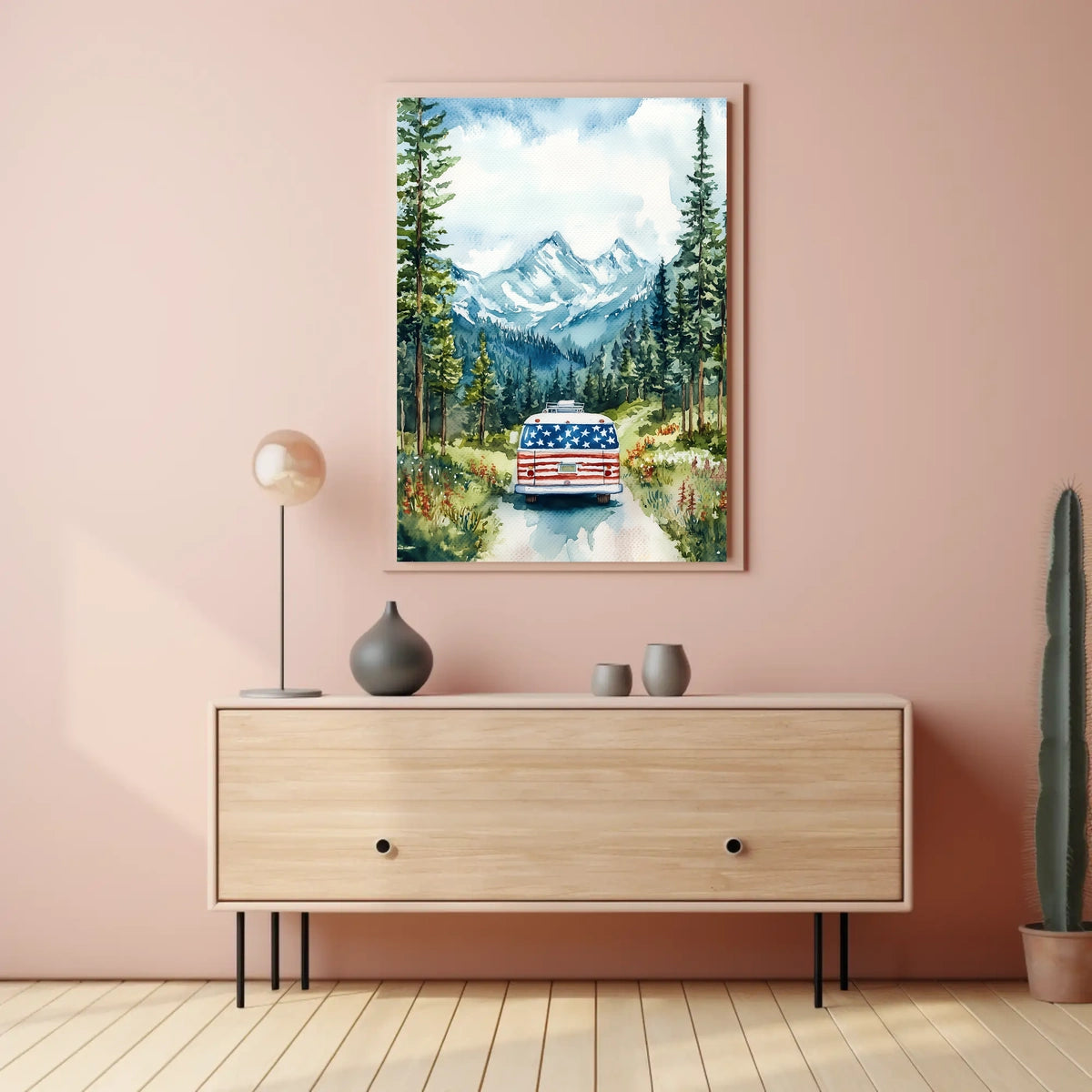 retro camper van Poster