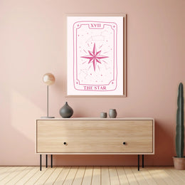 The Star Tarot Card Minimalist Artwork - Abstract Poster PosterGoat