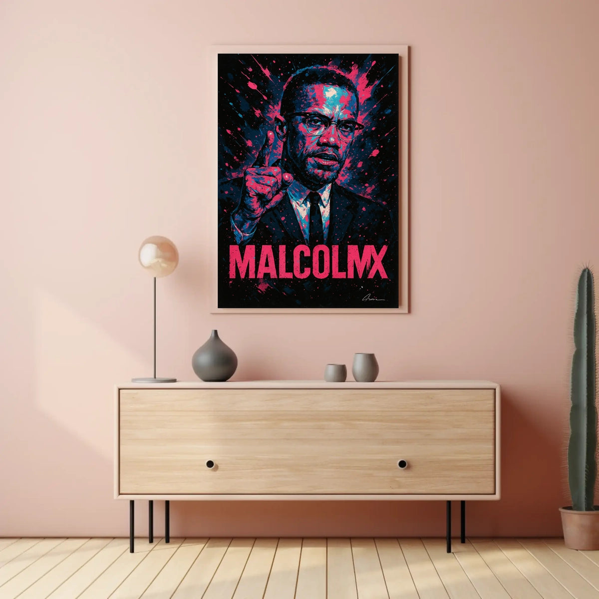 Malcolm X Iconic Leader Poster