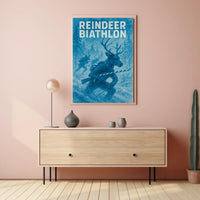 Reindeer Biathlon Poster