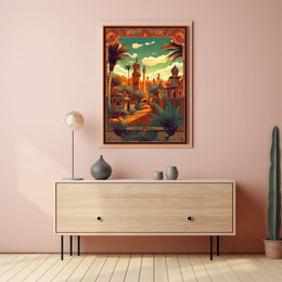 Enchanted Desert Cityscape Poster