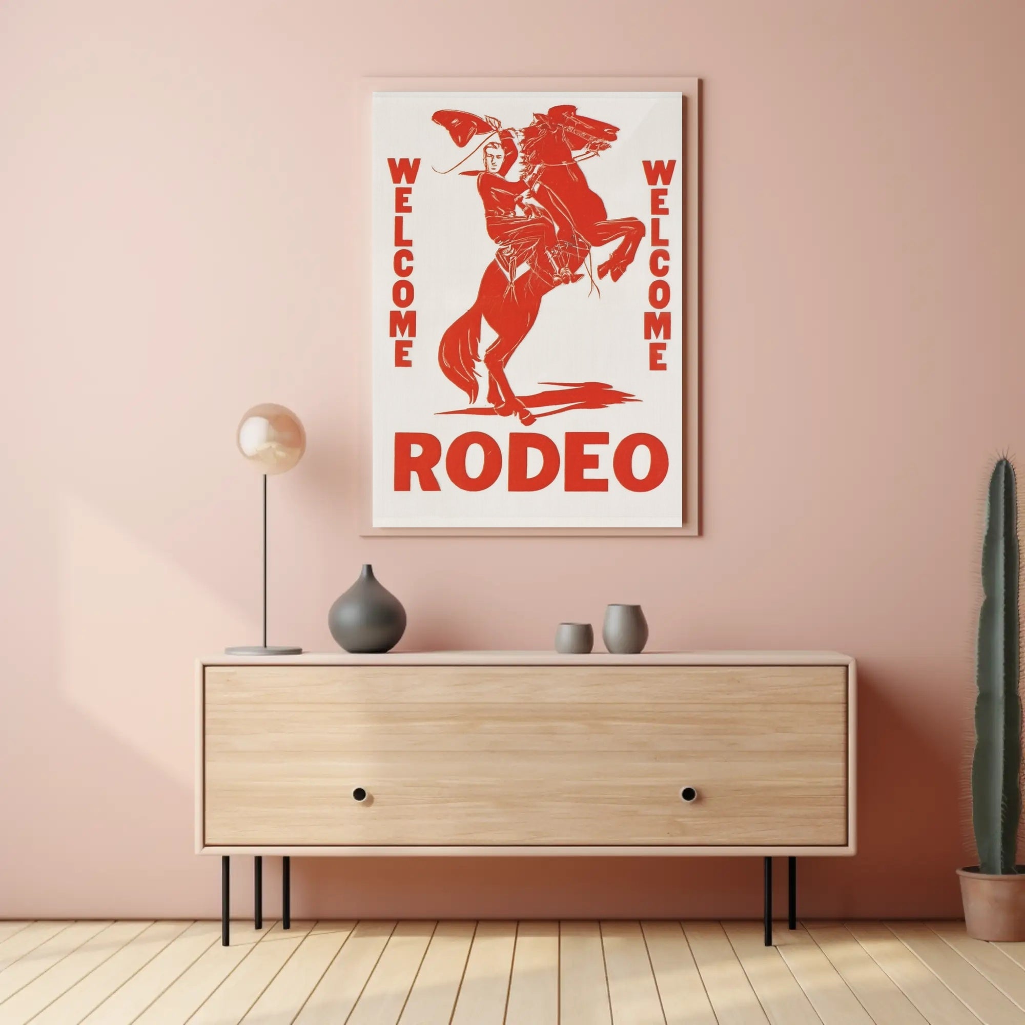 Welcome Rodeo Poster PosterGoat