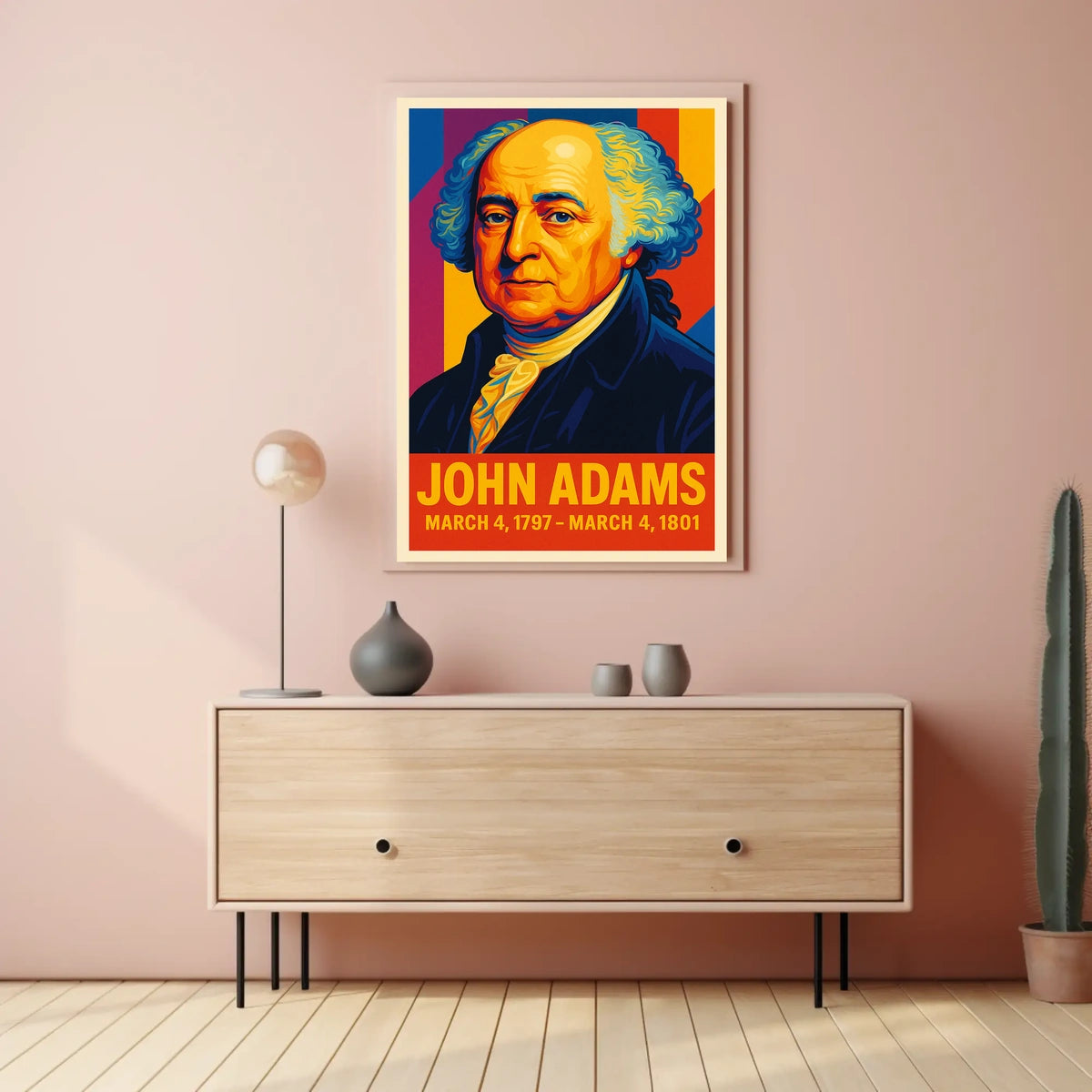 John Adams 2nd President Poster