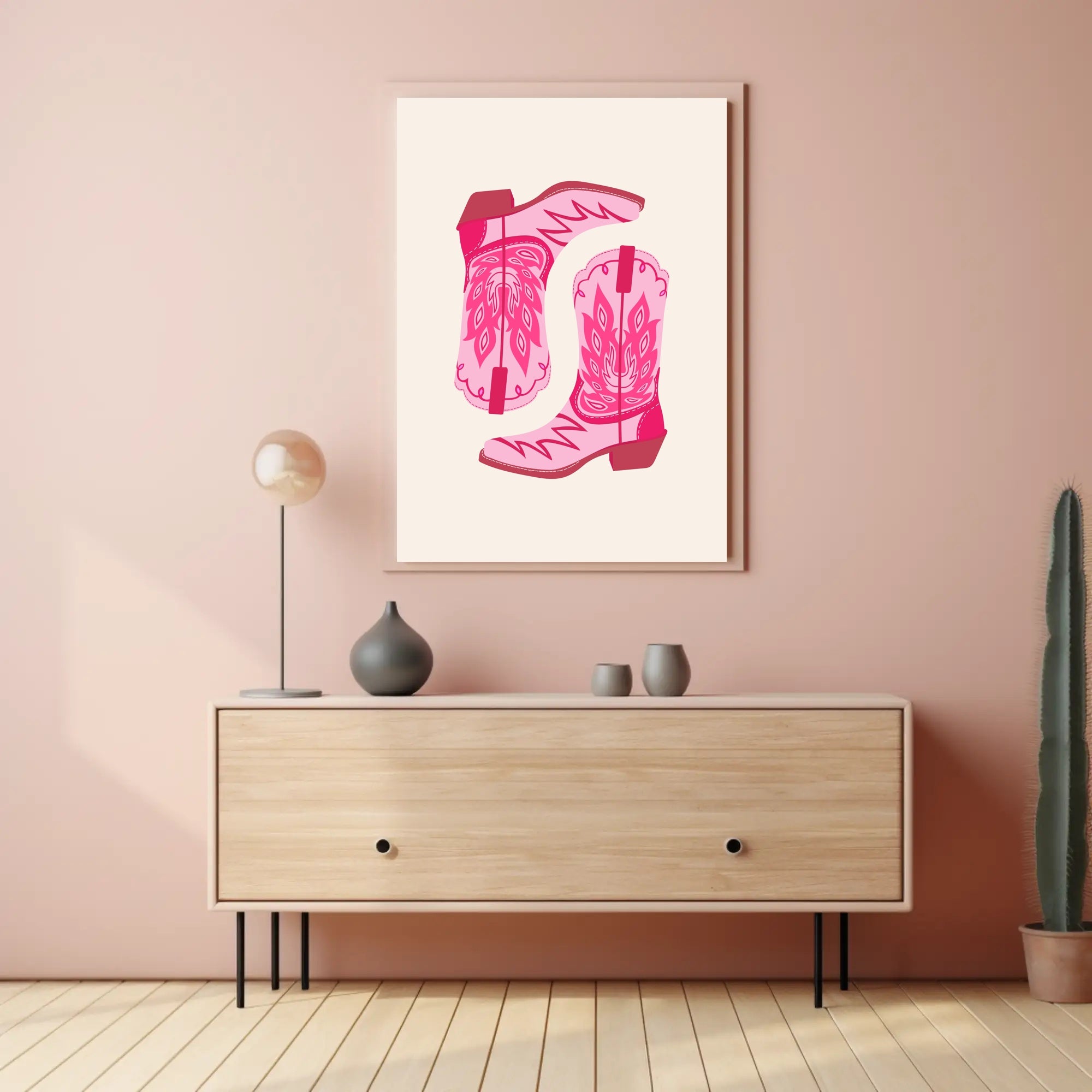 Cowboy Boots Art Print: Abstract or Artistic Poster PosterGoat