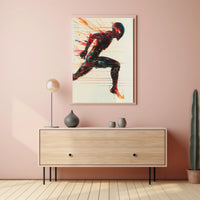Dynamic Sports Balls Abstract Poster: Futuristic Motion PosterGoat