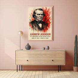 Andrew Johnson Portrait Historical or Presidential Poster