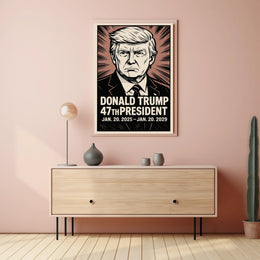 Donald Trump 47th President Poster