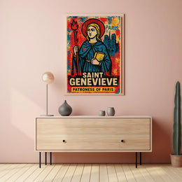 Saint Genevieve Patroness Of Paris Poster