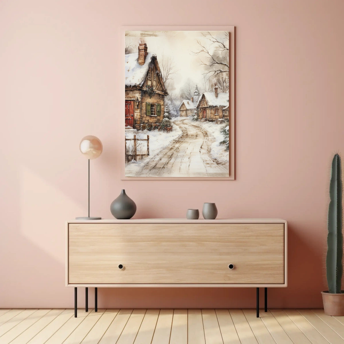 Winter Village Serenity Poster