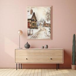 Winter Village Serenity Poster
