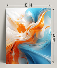 Abstract Fluid Dynamics Abstract Poster PosterGoat