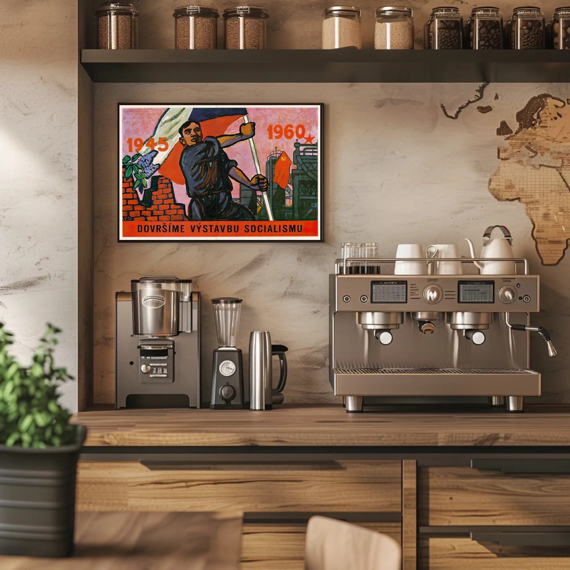 Post War Socialist Construction Poster