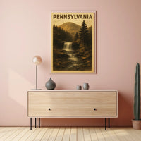 Pennsylvania Scenic Waterfall Poster