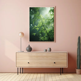 Bamboo Serenity Nature Print: Cultural or Heritage Poster