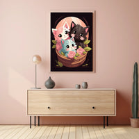 Basket Of Kittens Poster